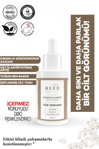 Beeo Apibeauty Propolisli Anti-Aging Yüz Serumu 30ml yaslanma karsiti krem bakim yuz cilt