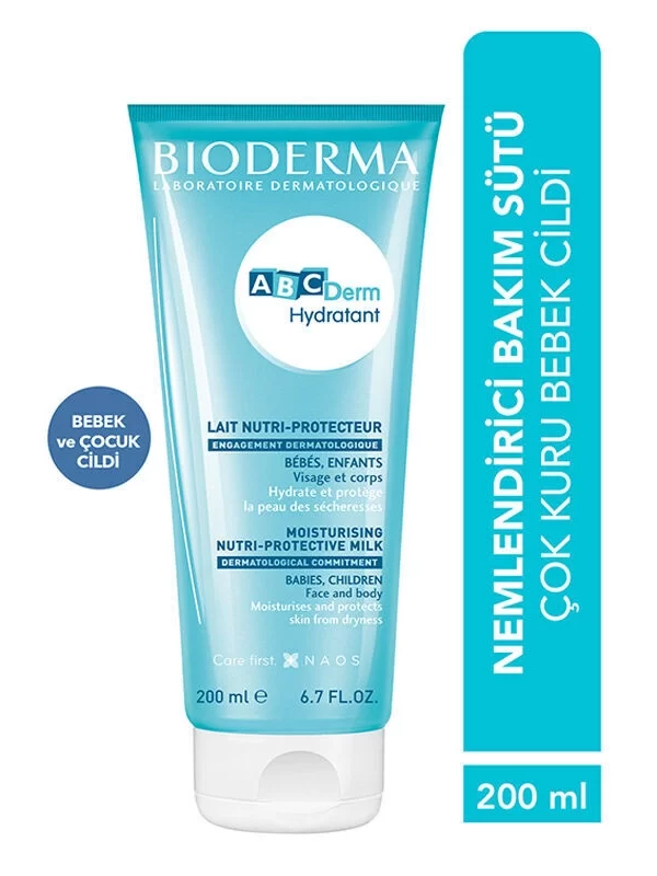 Bioderma ABCderm Hydratant Bakım Sütü 200 ml bebek cocuk nemlendirici yumusatici bakim sut