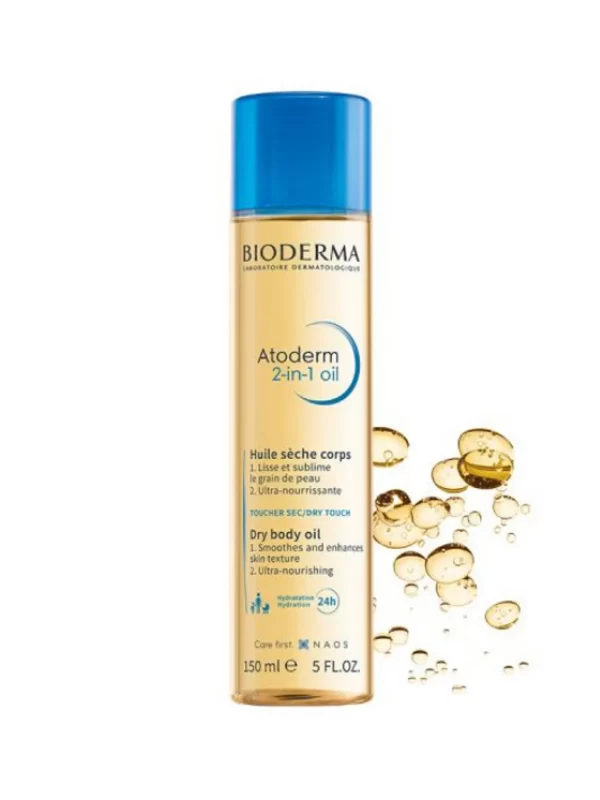 Bioderma Atoderm 2-in-1 Body Oil Kuru Ciltler İçin Nemlendirici ve Besleyici Yağ 150 ml sac yuz vucut nemlendirici yag