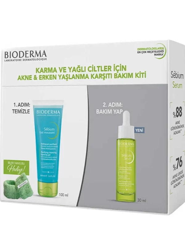 Bioderma Karma ve Yağlı Ciltler İçin Erken Yaşlanma Karşıtı Bakım Kiti