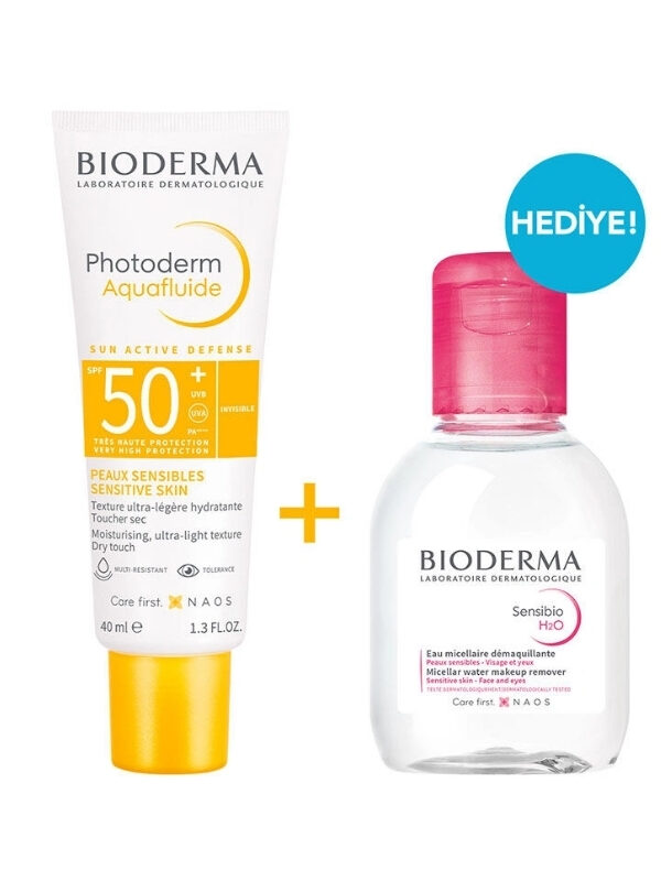 Bioderma Photoderm Aquafluid Spf 50+ 40 ml Sensibio H2o Hediye