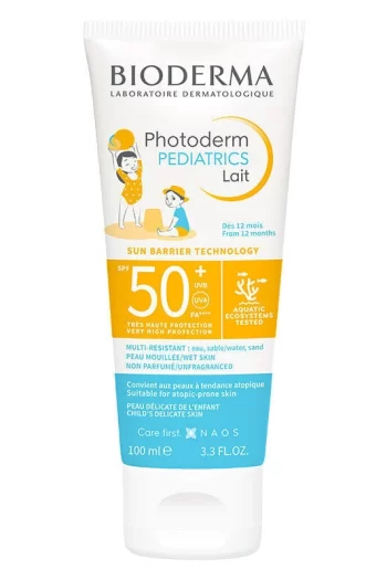 Bioderma Photoderm Pediatrics Lait Spf 50+ Güneş Kremi 100 ml cocuk gunes koruyucu krem dayanikli