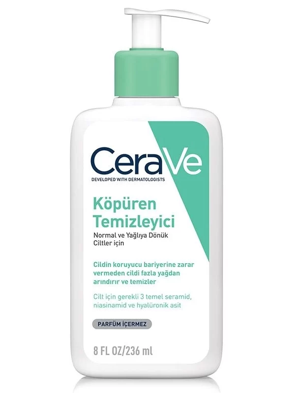 CeraVe Köpüren Temizleyici 236 ml normal yagli cilt kopuren temizleyici bakim