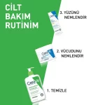 CeraVe Nemlendiren Temizleyici Normal ve Kuruya Dönük Ciltler İçin 236 ml tum ciltlere uygun temizleme bakim cilt yuz