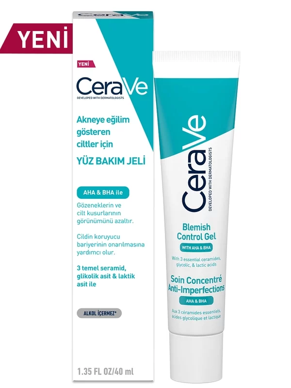 CeraVe Yağlı Ve Düzensiz Ciltler İçin Yüz Bakım Jeli 40 ml cilt yuz bakim jel guzellik