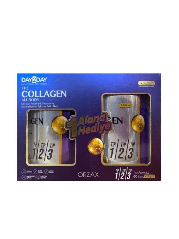 Day2Day The Collagen All Body 300 gr x 2 Adet -1 Alana 1 Hediye kolajen takviye vitamin mineral orjinal urun