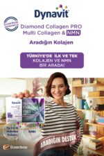 Dynavit Diamond NMN Collagen Ananas Aromalı Pro 30 Saşe kolajen tip1 2 3 orjinal takviye mineral vitamin