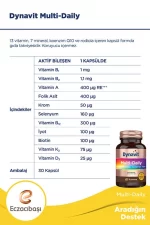 Eczacıbaşı Dynavit Multi Daily 30 Kapsül dynavit multidaily multivitamin takviye