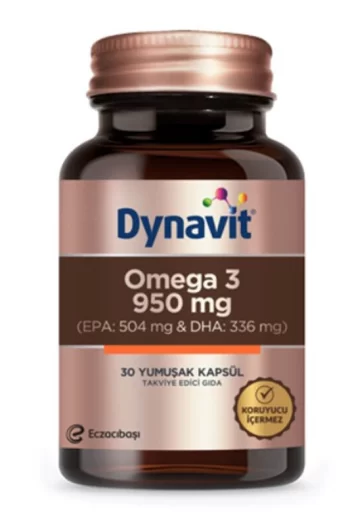 Eczacıbaşı Dynavit Omega 3 950 mg Takviye Edici Gıda 30 Kapsül