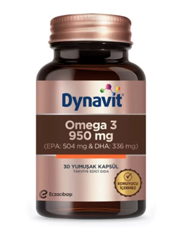 Eczacıbaşı Dynavit Omega 3 950 mg Takviye Edici Gıda 30 Kapsül