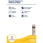 Eczacıbaşı Dynavit Vitamin C + Sambucus Nigra 20 Efervesan Tablet dynavit sambucus vitamin multivitamin takviye