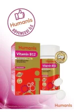 Humanis Vitamin B12 İçeren Dilaltı Takviye Edici Gıda 1000 mcg 90 Tablet vitamin takviye mineral b12