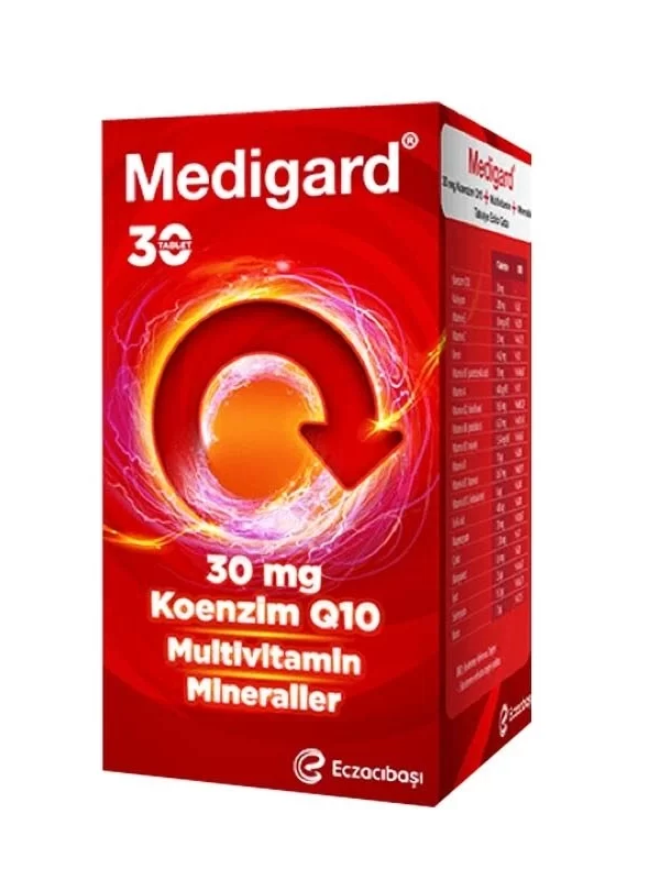 Medigard Koenzim Q10 Multivitamin ve Mineraller 30 Tablet