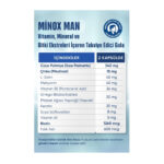 Minox Man Vitamin Mineral ve Bitki Ekstreleri İçeren Takviye Edici Gıda 60 Kapsül sac takviye vitamin mineral