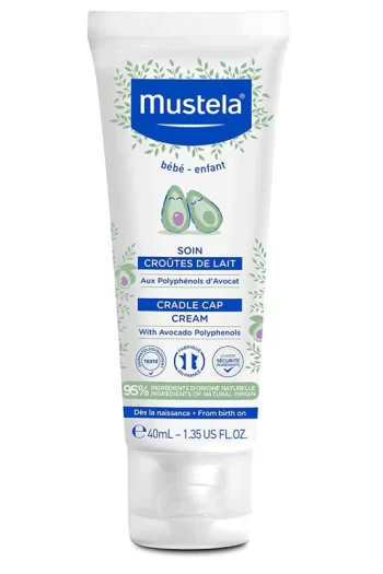 Mustela Cradle Cap Saç Pullanmalarına Karşı Bakım Kremi 40 ml anne bebek sac krem yenidogan