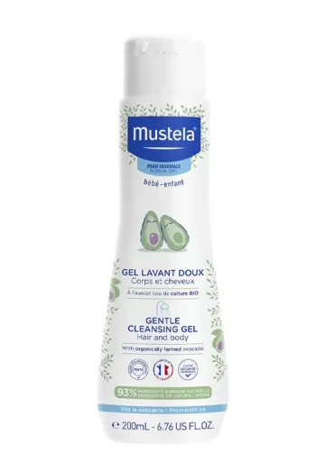 Mustela Gentle Cleansing Gel Yenidoğan Şampuanı 200 ml anne bebek bakim temizleyici