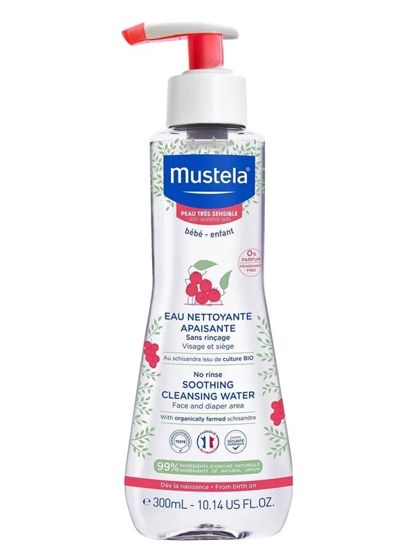 Mustela Soothing Cleansing Water 300ml anne bebek temizleyici duş jeli bkim