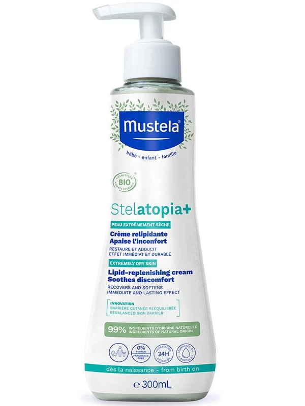 Mustela Stelatopia+ Lipid Replenishing Cream 300 ml anne cocuk bakim krem kuru cilt