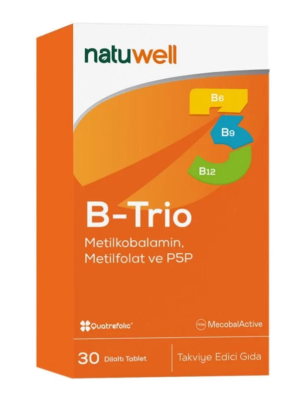 Natuwell B-Trio Dilaltı Tablet 30 Adet