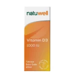 Natuwell D3 1000 IU Damla 20 ml takviye vitamin saglik d3