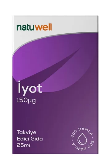 Natuwell İyot Damla 25 ml takviye vitamin multivitamin orjinal urun