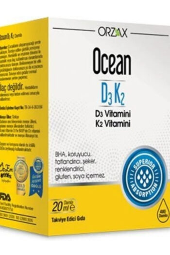 Orzax Ocean D3K2 Vitamin Damla 20 ml vitamin damla takviye gida d3k2