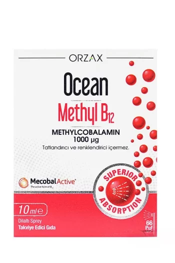 Orzax Ocean Methyl B12 10 ml Takviye Edici Gıda