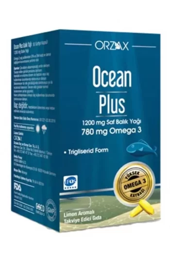 Orzax Ocean Plus 1200 Mg Balık Yağı 30 Kapsül