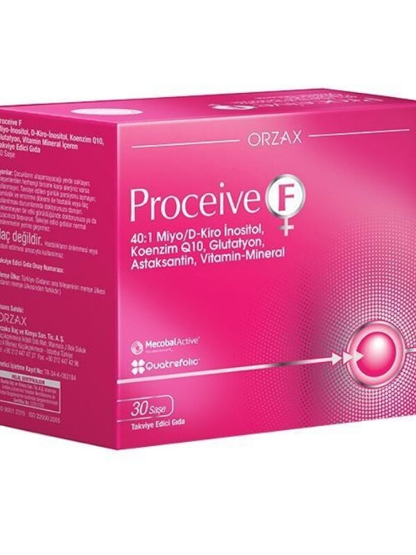 Orzax Proceive F 30 Saşe koenzim q10 vitamin takviye mineral