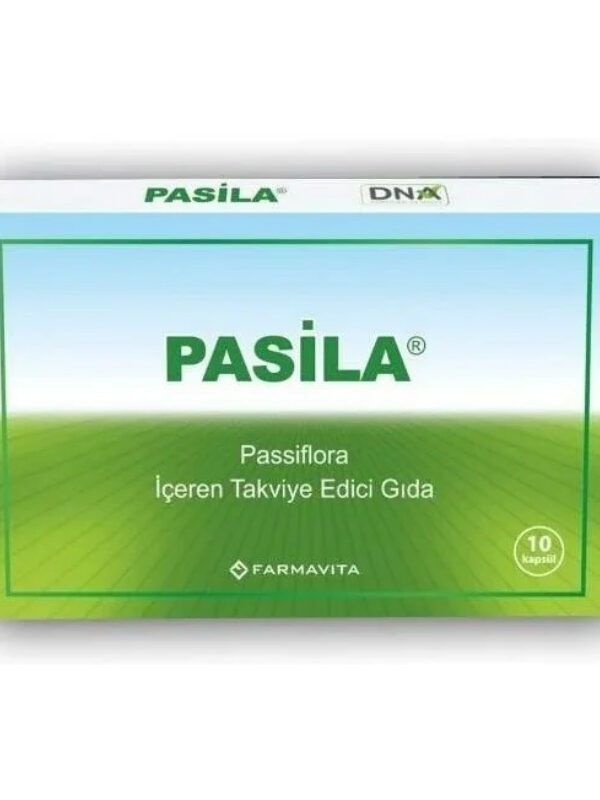 Pasila Passiflora İçeren Takviye Edici Gıda 10 Kapsül takviye vitamin mineral orjinal urun