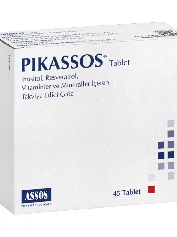 Pikassos İnositol Resveratrol Takviye Edici Gıda 45 Tablet