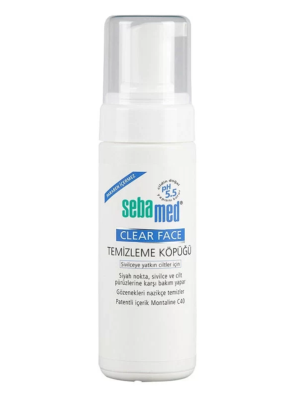 Sebamed Clear Face Yüz Temizleme Köpüğü 150 ml siyah nokta cilt bakim yuz