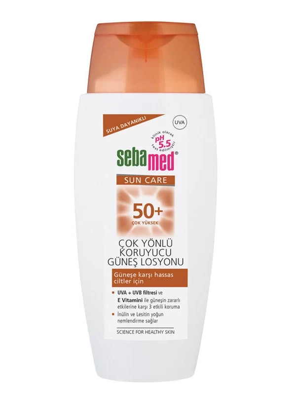 Sebamed SPF 50 Çok Yönlü Koruyucu Güneş Losyonu 150 ml gunes koruyucu dayanikli cilt bakim