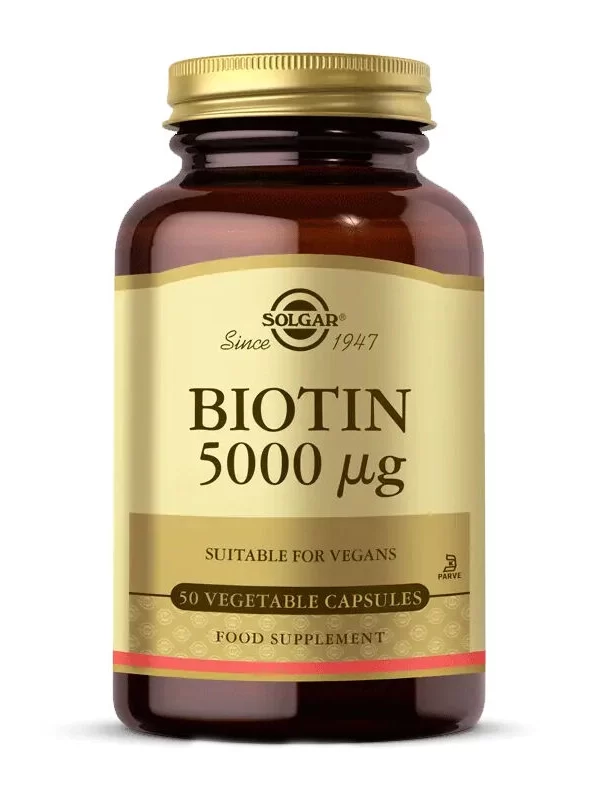 Solgar Biotin 5000 mcg 50 Kapsül