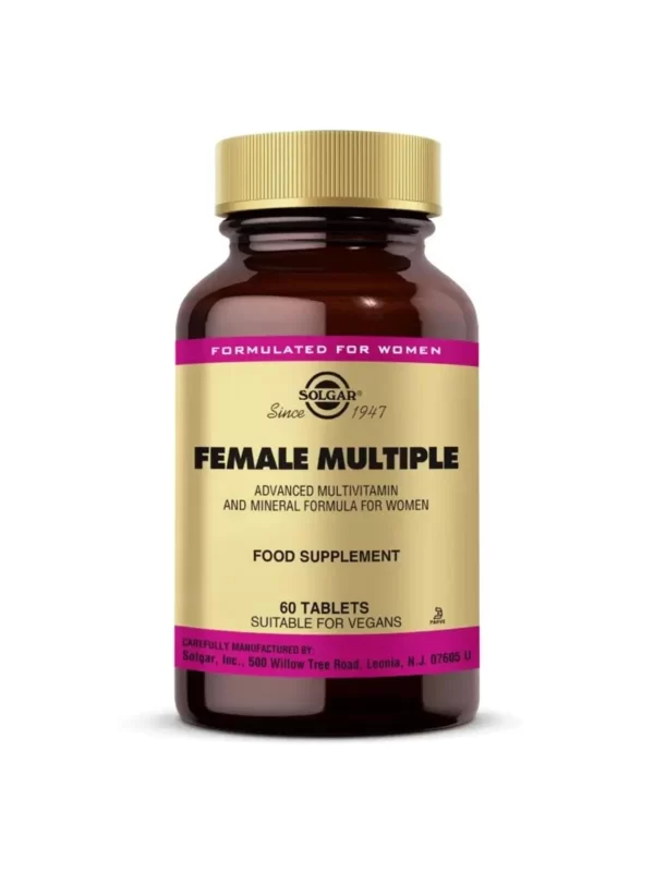 Solgar Female Multiple 60 Tablet multivitamin kadin takviye mineral