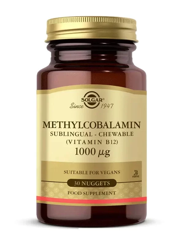 Solgar Methylcobalamin B12 1000 mcg 30 Dilaltı Tablet