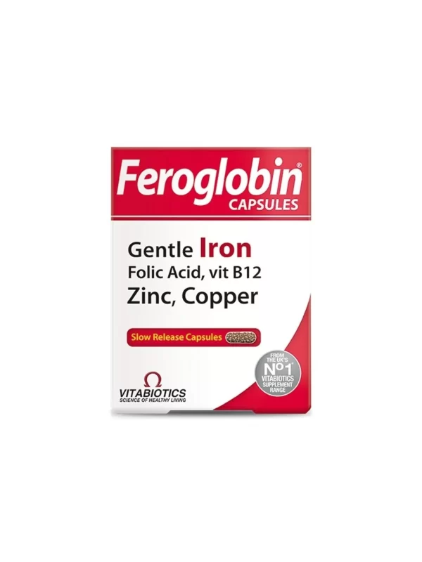 Vitabiotics Feroglobin Iron Takviye Edici Gıda 30 Kapsül