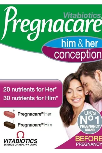 Vitabiotics Pregnacare Him and Her Conception Tablet 60 hamilelik oncesi kadin erkek takviye mineral vitamin