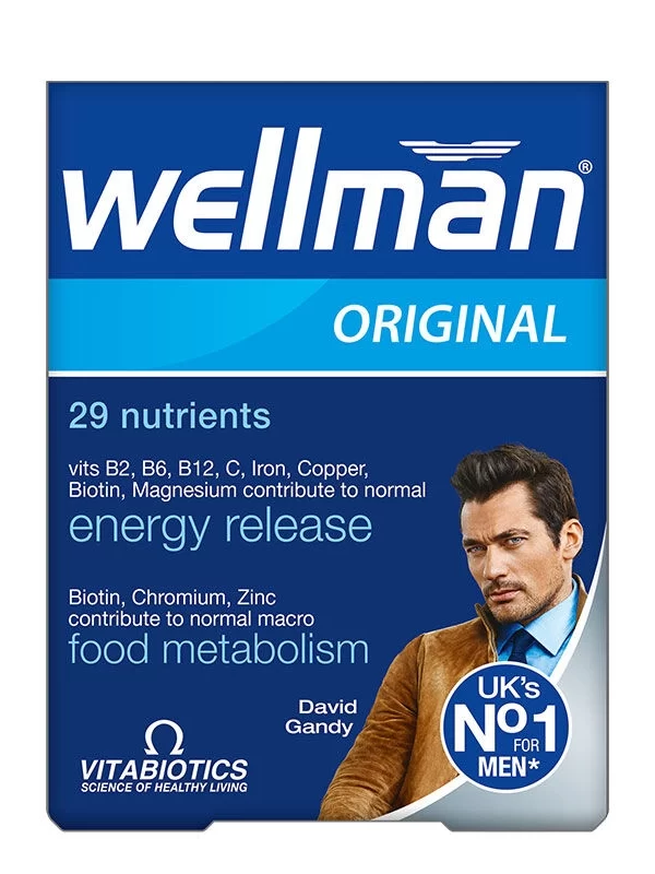 Vitabiotics Wellman Erkek İçin Multivitamin ve Takviye Edici Gıda 30 Tablet