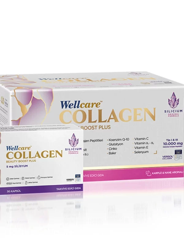 Wellcare Collagen Beauty Boost Plus 10,000 mg Karpuz ve Nane Aromalı 30 Tüp ve 30 Kapsül