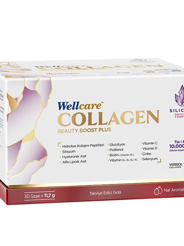 Wellcare Collagen Beauty Boost Plus 10,000 mg Nar Aromalı 30 Şaşe