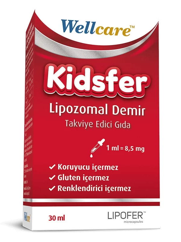 Wellcare Kidsfer Lipozomal Demir Takviye Edici Gıda 30 ml