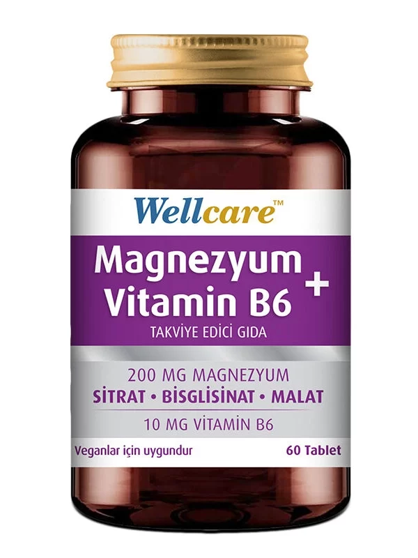 Wellcare Magnezyum Vitamin B6 60 Tablet