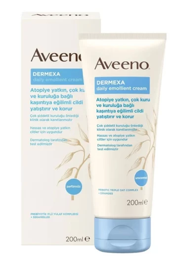 Aveeno Dermexa Daily Emollient Krem 200 ml gunluk bakim krem yumusatici