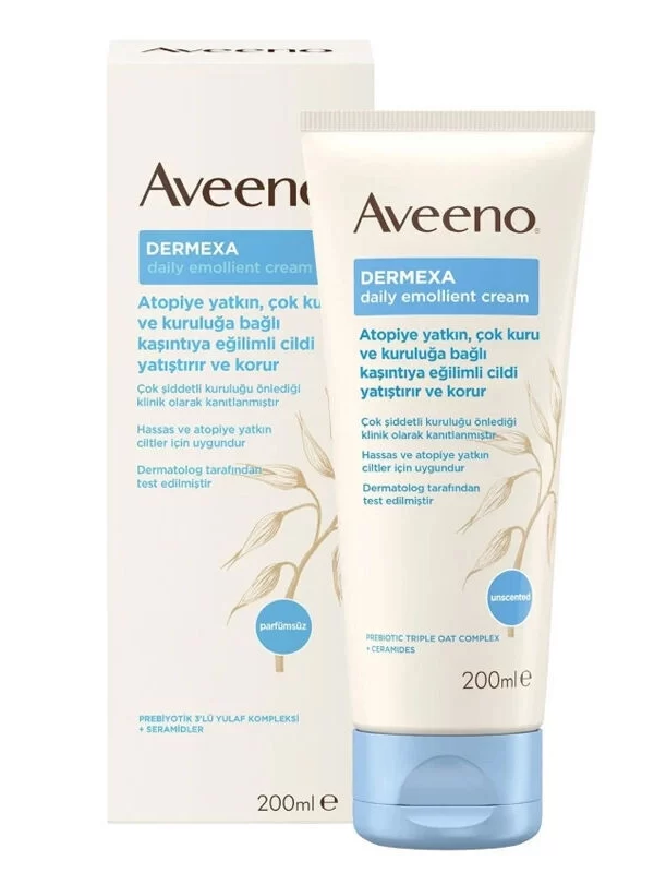 Aveeno Dermexa Daily Emollient Krem 200 ml gunluk bakim krem yumusatici