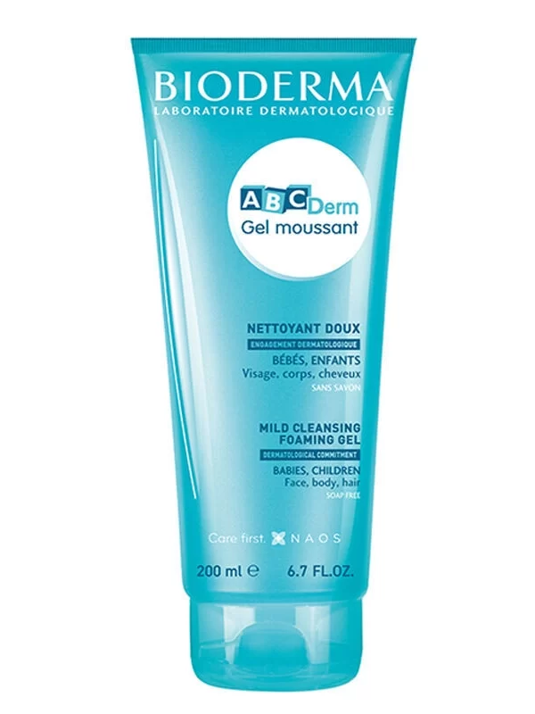 Bioderma Abcderm Foaming Cleanser 200 ml anne bebek temizlik jeli sac vucut