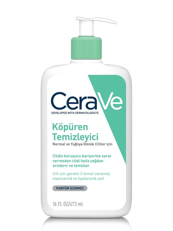 CeraVe Köpüren Temizleyici Normal ve Yağlıya Dönük Ciltler İçin 473 ml