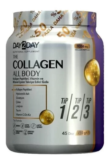 Day2Day The Collagen All Body Takviye Edici Gıda 450 gr vitamin saglik takviye gıda koljen