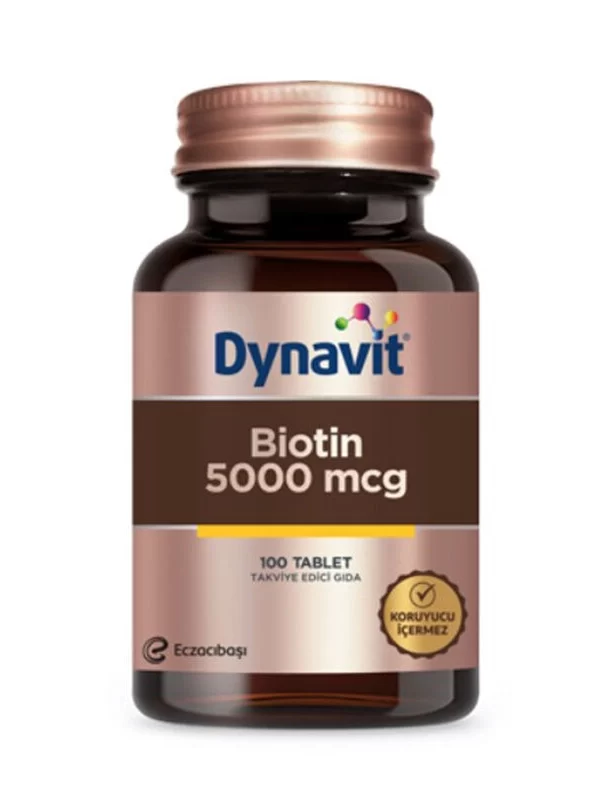 Eczacıbaşı Dynavit Biotin 5000 mcg Takviye Edici Gıda 100 Tablet sac saglik guzellik bakim takviye