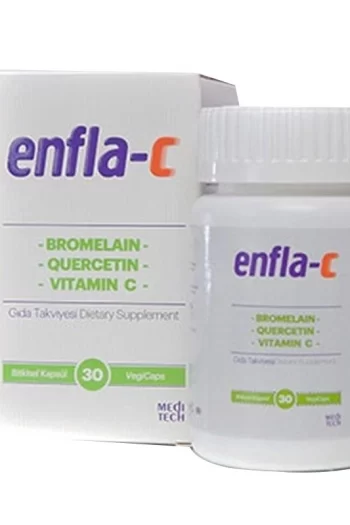 Enfla C Takviye Edici Gıda 30 Bitkisel Kapsül meditech c vitamin takviye saglik